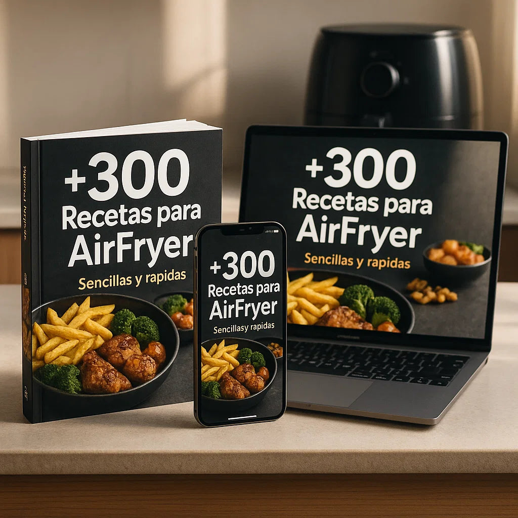 +300 Recetas para AirFryer: Sencillas y Rápidas